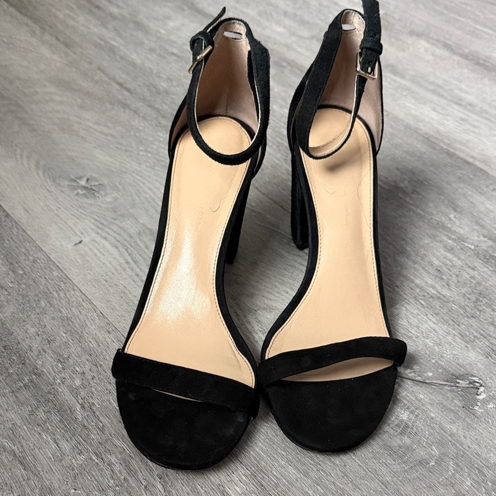 Jessica Simpson Black Ankle Strap Heels